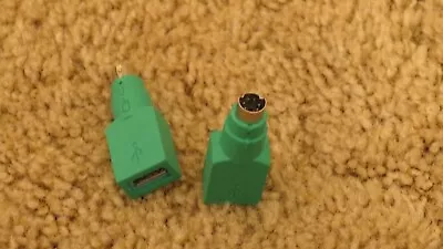$5.95 • Buy 2 X Genuine  Microsoft PS/2 Male To USB Female Adapter Converter