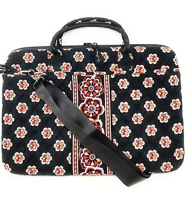 Vera Bradley Hard Computer Case Travel Laptop Bag Pirouette Black 12 X 17 • $32.30