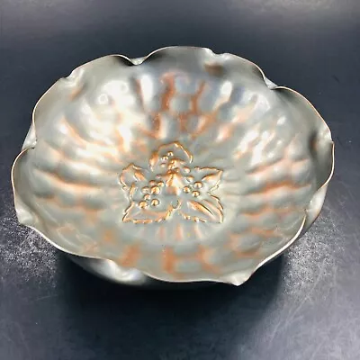 Gregorian Copper 6 In Flower Bowl 313 Verdigris Finish Hand Hammered In Montana • $19.95