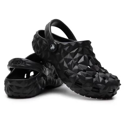 Classic Geometric Clog Unisex Croc Clogs Slip On Shoes Waterproof Sandals NWT • $33.99