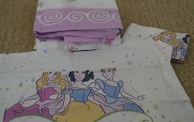 $29.99 • Buy NWOT Disney Home Princess Full Sheet Set 4 Piece Cinderella Snow White Aurora 