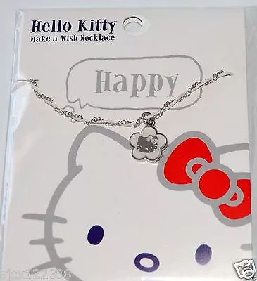 Sanrio Hello Kitty Make A Wish Necklace - Happy From 2012 • $10.75