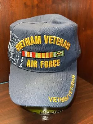 Air Force Vietnam Veteran Military Approved Ribbons Embroidered Adjustable Cap. • $14