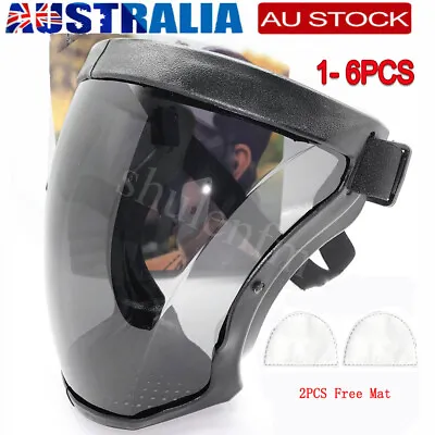 Transparent Anti-fog Full Face Shield Protective Head Cover Safety Mask Unisex • $3.99
