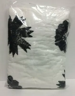 Pottery Barn Charcoal Lilo Hawaiian Cotton Handcrafted Quilt Bed Sham Standard  • $55.99