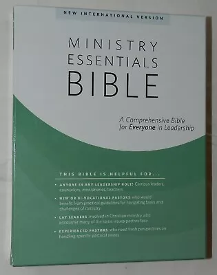 NIV Ministry Essentials Bible Comprehensive For Everyone Flexisoft NEW Sealed • $21.99