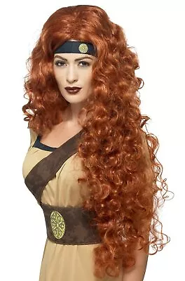 Renaissance Medieval Warrior Queen Wig (Auburn) • $32.52