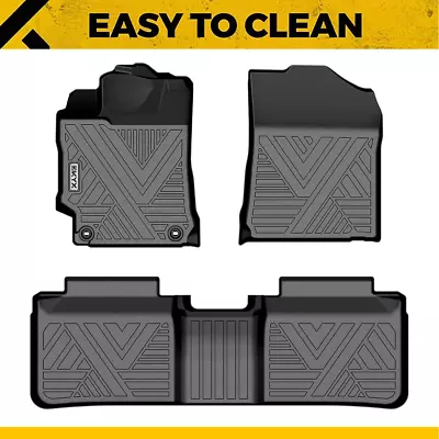 Floor Mats For 2012 2013 2014 2015 2016 2017 Toyota Camry All Weather TPE Black • $54.99