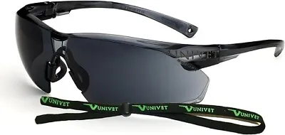Univet Safety Glasses Sun Spectacles Specs Lightweight Neck Cord Anti Scratch • £9.79