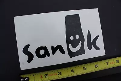 SANUK Sandals Flip Flops OG Black V47B Vintage Surfing STICKER Window DECAL • $16