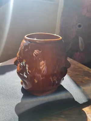 £3 • Buy Unusual Two Faced Novelty Pottery Mug 