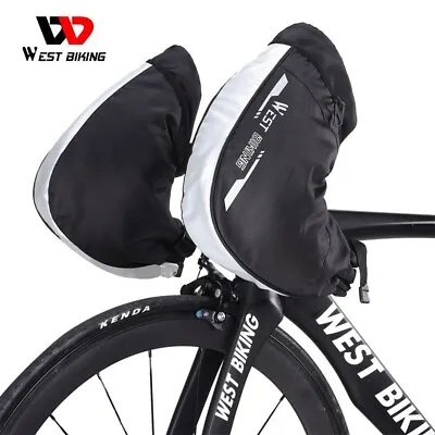 WEST BIKING Winter Bicycle Handlebar Covers Gloves Cycling Motorcycle Mittens • $26.99