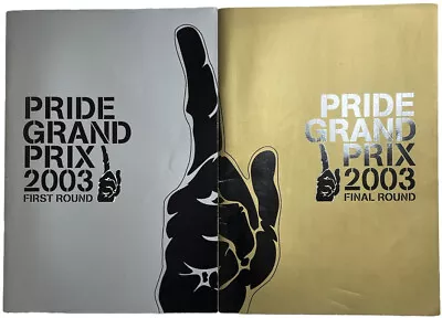 PRIDE Grand Prix GP 2003 Program Set Of 2 Middleweight MMA UFC • $180