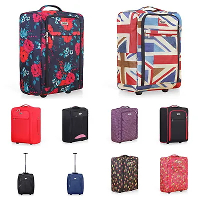New Cabin Approved Wheeled Hand Luggage Carry On Travel Case Trolley Holdall Bag • £18.99