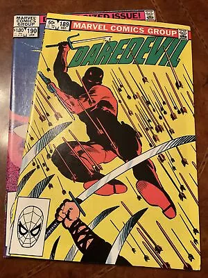 Lot Of 2 Marvel Daredevil #189 & 190 Bronze Comic Books 1982-83 Frank Miller Art • $0.99