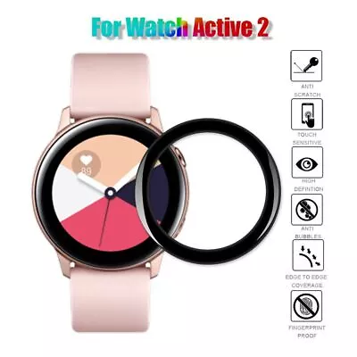 Films Watch Screen Protector Soft Fibre Glass For Samsung Galaxy Watch Active 2 • $6.82