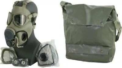 Military Czech Gas Mask M10M Hydration Straw Filters Bag Emergency Survival • $69.99