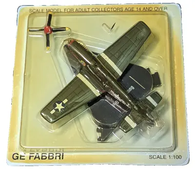 GE FABBRI 1:100 MODEL PLANE - P-51 MUSTANG With Display Stand • $13.68