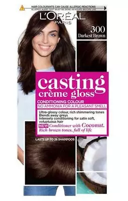 L'OREAL CASTING CREME GLOSS Hair Dye Color NO AMMONIA - ALL COLOURS • £11.96