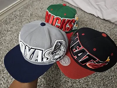 Big Script Logo Mitchell And Ness Hat • $180