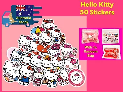 Stickers Gift Pack! Hello Kitty 50x Stickers With 1 Random Bag • $5