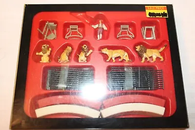 HO Scale Preiser Walthers Performing Lions Act With Trainer Ring Cages #22002 • $252.91