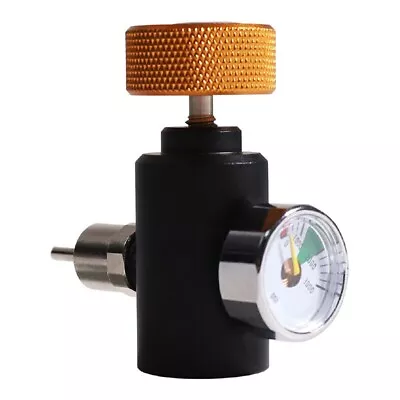 Air Valve Adaptor Inflatable Pump CO2 Regulator With Pressure Gauge High Quality • £24.49