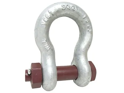 7/8  Safety Shackle With Nut And Cotter Pin 6.5 Ton Rigging Lifting Clevis • $19.99