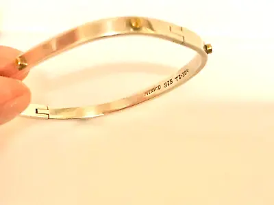 🔥 VINTAGE TAXCO TC-304 CARTIER LOVE 925 STERLING SILVER BRACELET 7-7.5 Inches • $120