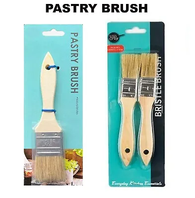 Natural Pastry Brush  Butter Baking Basting Grill Cook Oil Brush BBQ 3.5cm/5cm • $4.99