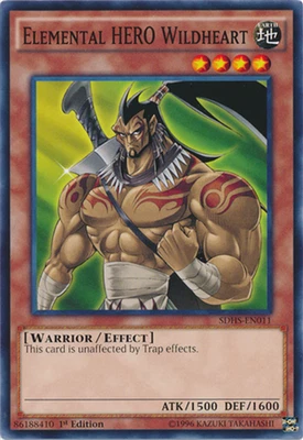 £3.22 • Buy Elemental HERO Wildheart SDHS-EN011 Common 1st Edition Near Mint YuGiOh Card