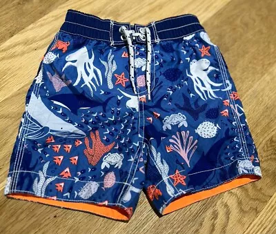 Gap Baby Boy Shark  Tropical Swim Summer Shorts Trunks 2 Years Cute! • £6.99