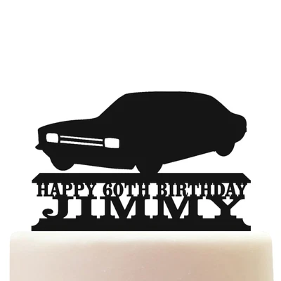 Personalised Acrylic Cortina Mk3 70s Classic Car Birthday Cake Topper Decoration • £10.75
