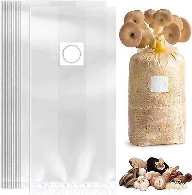 Mushroom Bags Grow Grain Spawn Mycelium Sealable Bag 50 Count • $26.99