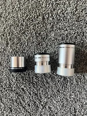 Meade Silver Plossl Eyepiece Set 1 • $60