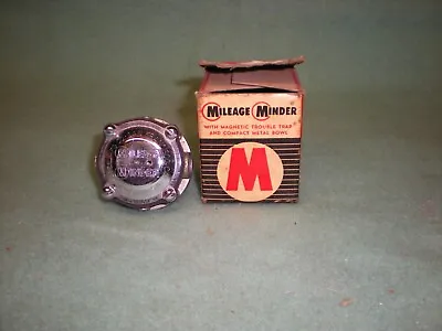 Vintage Hot Rod NOS 1950'S Mileage Minder Magnetic Trouble Trap Fuel Bowl W Box • $29.95