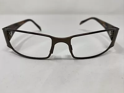 Maui Jim Italy MJ-122-19 57-18-130 Brown Full Rim Metal Sunglasses Frame OY54 • $52.25