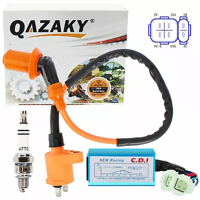 Ignition Coil + Spark Plug + CDI GY6 50cc-150cc Moped Pit Dirt Racing Bike ATV • $28.60