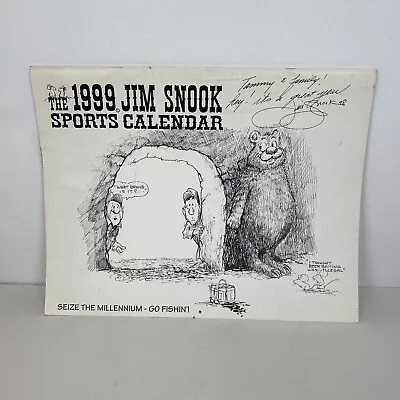 Vintage Jim Snook Cartoon Sports Calendar 1999 Signed Artist Hunting Fishing • $15.67