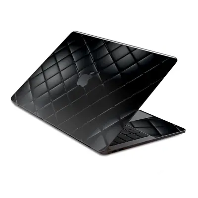 Skin Decal Wrap For MacBook Pro 13  Retina Touch  Black Leather Chesterfield • $15.98