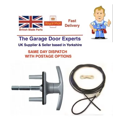 £13.75 • Buy NEW HENDERSON T-Handle Garage Door Lock 35mm Spigot LONG SHAFT Merlin Doric King