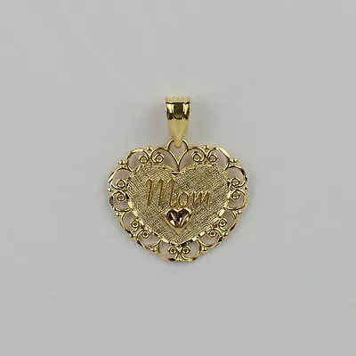 Michael Anthony 14k Yellow Gold Gold  Mom  Heart Pendant • $79