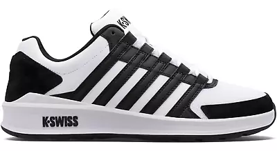 K-Swiss Men's Vista Trainer Shoes White/Black 07000-181-M • $45