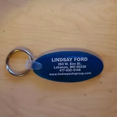 Vintage Lindsay FORD Dealer Keychain Lebanon Missouri • $4.99