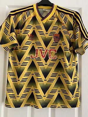 £199.99 • Buy Original 40/42” ARSENAL 1991/93 Bruised Banana JVC Football Shirt