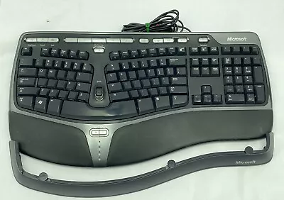 Microsoft Natural Ergonomic Keyboard 4000 KU-0462 & Riser V1.0 USB Tested *READ* • $44.95