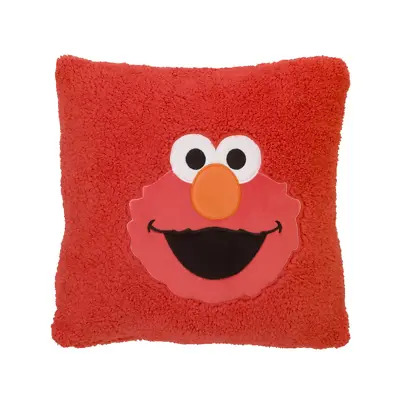 Sesame Street Elmo Super Soft Sherpa Toddler Pillow With Applique Red 1 Count • $36.99