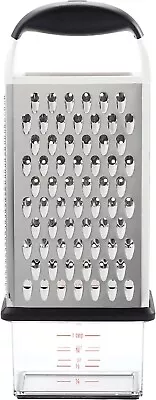 Oxo Good Grips Box Cheese Grater In Silver & Black With A Storage Box *unused* • £0.99