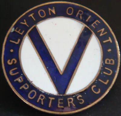 £80 • Buy LEYTON ORIENT FC Rare Vintage SUPPORTERS CLUB Badge Brooch Pin 26mm Dia