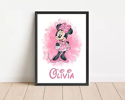 Disney Minnie Mouse Bedroom Wall Art Poster Print Picture Gift A4 Print Only • £7.50